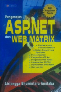 Bagi Programmer Pemula : Pengenalan ASP.NET dan Web Matrix