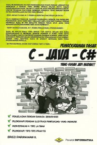 Image of Pemrograman Dasar C-Java -C# yang Susah Jadi Mudah !!